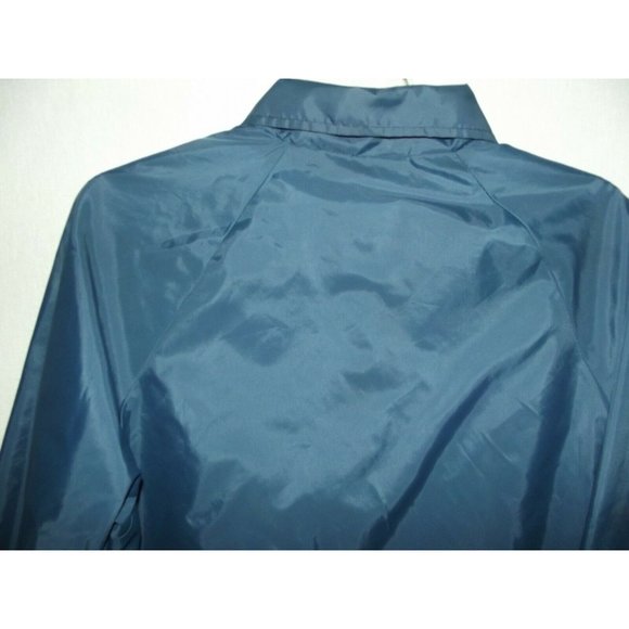 Vintage Mens Cardinal G.E Williams Contracting Sz Medium Blue Windbreaker Jacket - Picture 6 of 12